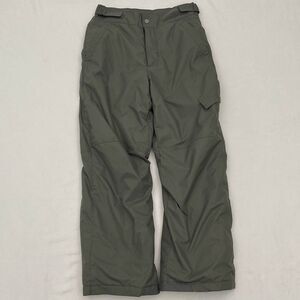 Columbia Snow Pants Boys Girls Medium 10 12 Gray Adjustable Outgrown Outdoor